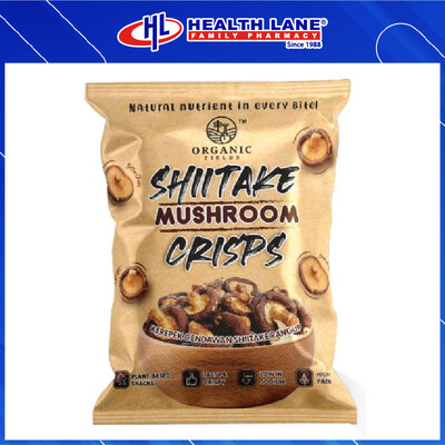 ORGANIC FIELDS SHIITAKE MUSHROOM CRISPS 50G